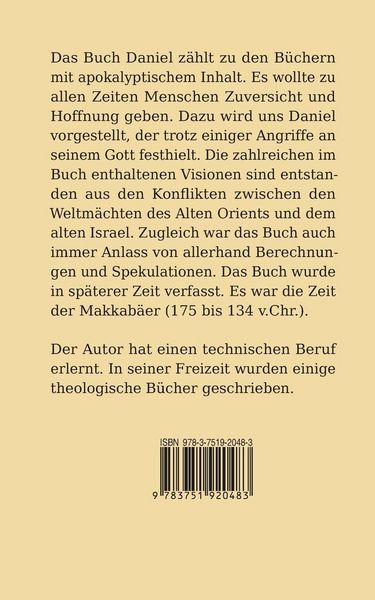 Produktbild: Das Buch Daniel