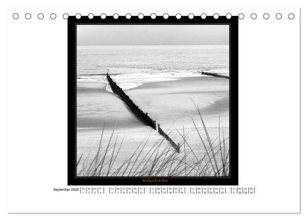 Produktbild: Wangerooge in Fine Art (Tischkalender 2026 DIN A5 quer), CALVENDO Monatskalender
