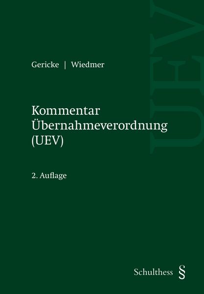 Produktbild: Kommentar &Uuml;bernahmeverordnung (UEV)