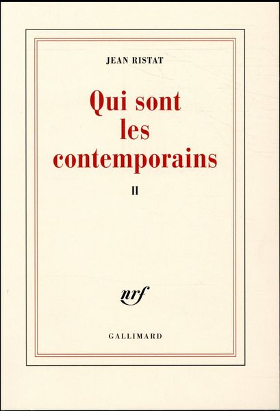 Produktbild: Qui sont les contemporains. Tome 2
