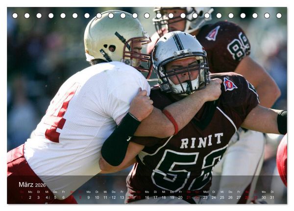 Produktbild: American Football - Touchdown (Tischkalender 2026 DIN A5 quer), CALVENDO Monatskalender