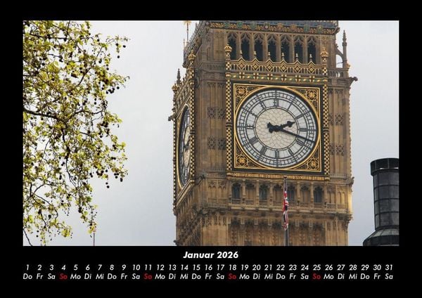 Produktbild: London 2026 Fotokalender DIN A3