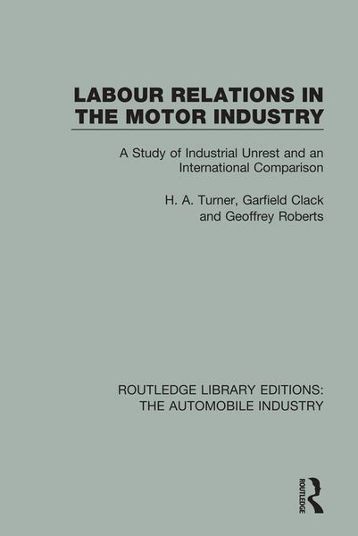 Produktbild: Labour Relations in the Motor Industry