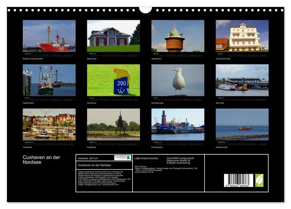 Produktbild: Cuxhaven an der Nordsee (Wandkalender 2026 DIN A3 quer), CALVENDO Monatskalender