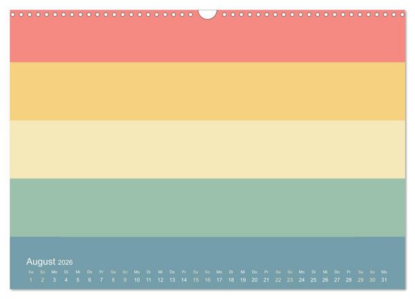 Produktbild: 70er Jahre Bastelkalender - DIY Kreativ-Kalender zum Selbstgestalten (Wandkalender 2026 DIN A3 quer), CALVENDO Monatskalender