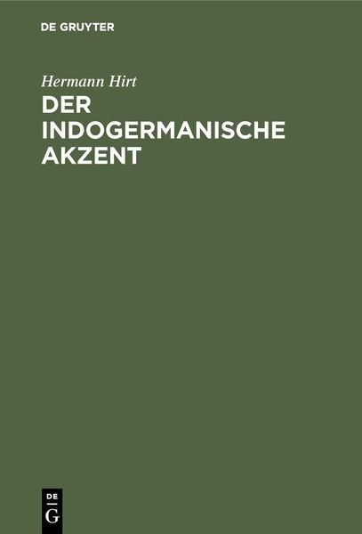 Produktbild: Der indogermanische Akzent