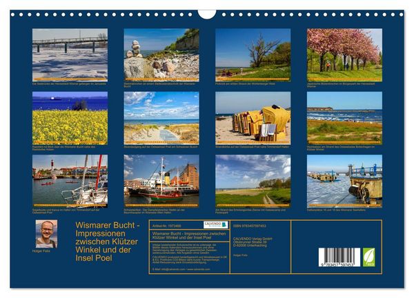 Produktbild: Wismarer Bucht - Impressionen zwischen Kl&uuml;tzer Winkel und der Insel Poel (Wandkalender 2026 DIN A3 quer), CALVENDO Monatskalender
