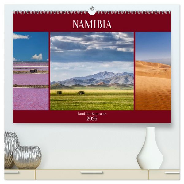 Produktbild: Namibia - Land der Kontraste (hochwertiger Premium Wandkalender 2026 DIN A2 quer), Kunstdruck in Hochglanz