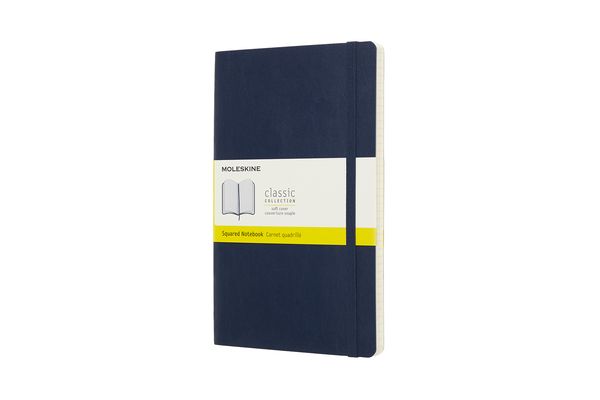 Moleskine Notizbuch Large/A5, Kariert, Soft Cover, Saphir, Notizbuch von , Moleskine, 8058341715598