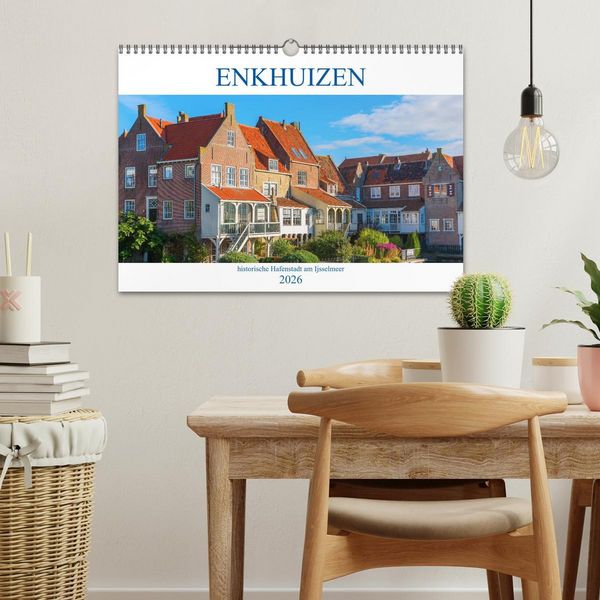 Produktbild: Enkhuizen - historische Hafenstadt am Ijsselmeer (Wandkalender 2026 DIN A3 quer), CALVENDO Monatskalender