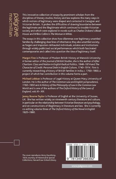 Produktbild: Legitimacy and Illegitimacy in Nineteenth-Century Law, Literature and History