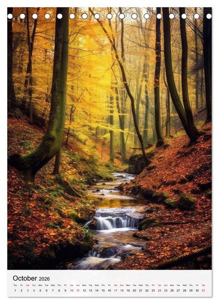 Produktbild: Dreamscapes of the Forest (Desk Calendar 2026 DIN A5 portrait), CALVENDO 12 Month DeskCalendar