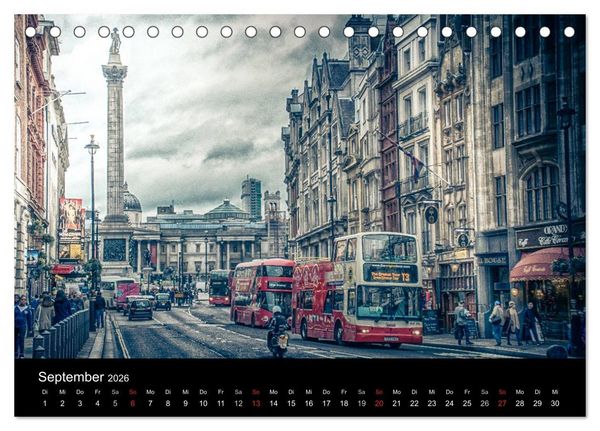 Produktbild: London an der Themse (Tischkalender 2026 DIN A5 quer), CALVENDO Monatskalender