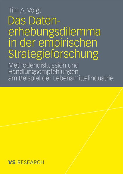 Produktbild: Das Datenerhebungsdilemma in der empirischen Strategieforschung
