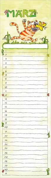 Produktbild: Geburtstagskalender Mini Cartoon - immerw&auml;hrend - (9,5 x 33)