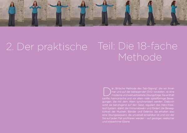 Produktbild: Qigong, die universelle 18-fache Methode - Personal Training + DVD. Die weltweit popul&auml;rste &Uuml;bungsfolge. Sehr einfach und sehr wirksam. Ideal auch f&uuml;r Kinder und Senioren