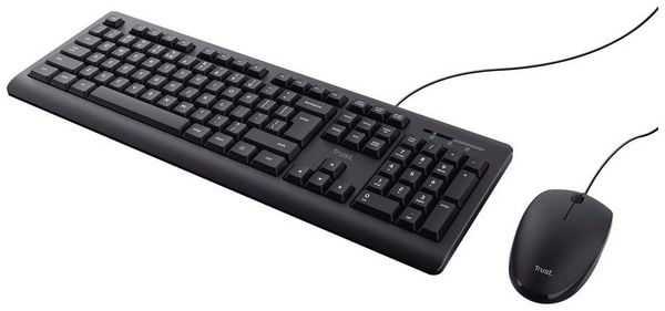 Produktbild: Trust TKM-250 Kabelgebunden Tastatur, Maus-Set Deutsch, QWERTZ Schwarz