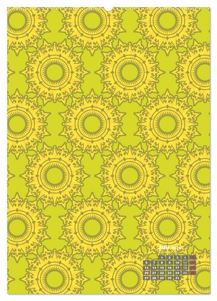 Produktbild: Tapetendesigns &ndash; Strukturen, Muster und Bastelvorlagen (hochwertiger Premium Wandkalender 2026 DIN A2 hoch), Kunstdruck in Hochglanz