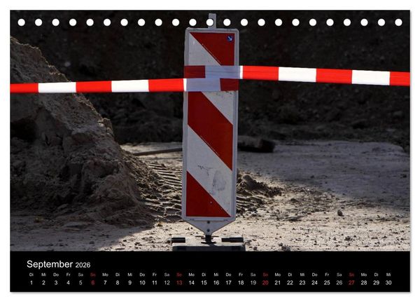 Produktbild: Baustellen (Tischkalender 2026 DIN A5 quer), CALVENDO Monatskalender