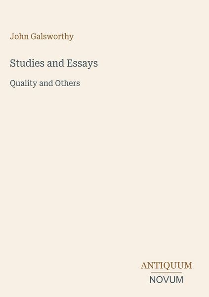 Produktbild: Studies and Essays