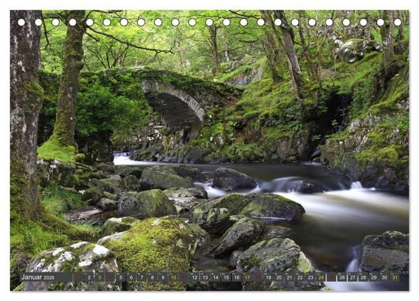 Produktbild: Naturwunder Wales (Tischkalender 2026 DIN A5 quer), CALVENDO Monatskalender