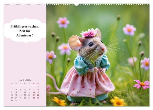 Produktbild: Tierische Herzensbrecher - Charmante Tiere mit ihren Botschaften (Wandkalender 2026 DIN A2 quer), CALVENDO Monatskalender