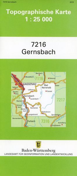 Produktbild: Gernsbach 1 : 25 000