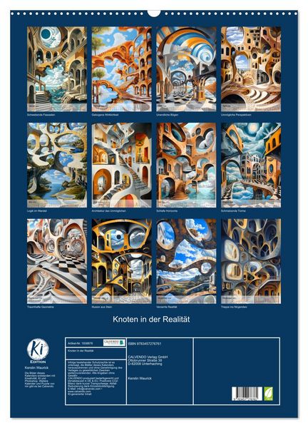 Produktbild: Knoten in der Realit&auml;t (Wandkalender 2026 DIN A2 hoch), CALVENDO Monatskalender