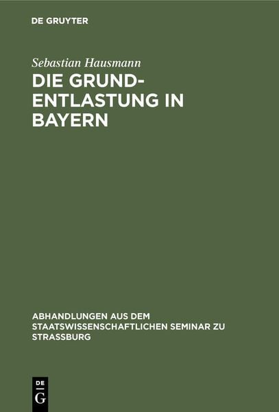 Produktbild: Die Grund-Entlastung in Bayern