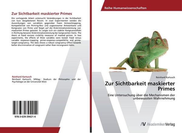 Zur Sichtbarkeit maskierter Primes, Taschenbuch von Reinhard Kartusch, AV Akademikerverlag, 9783639394214