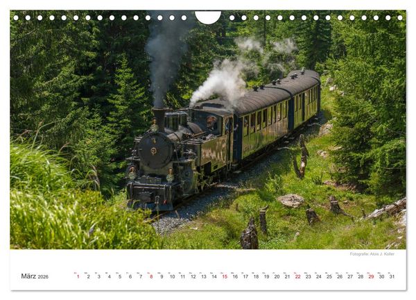 Produktbild: Dampfbahn Furka 2026 (Wandkalender 2026 DIN A4 quer), CALVENDO Monatskalender