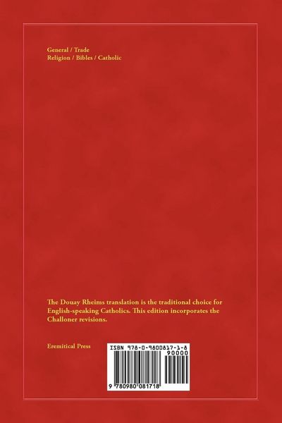 Produktbild: Douay Rheims New Testament