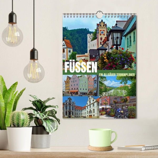 Produktbild: F&uuml;ssen - Ein Allg&auml;uer Terminplaner (Wandkalender 2026 DIN A4 hoch), CALVENDO Monatskalender