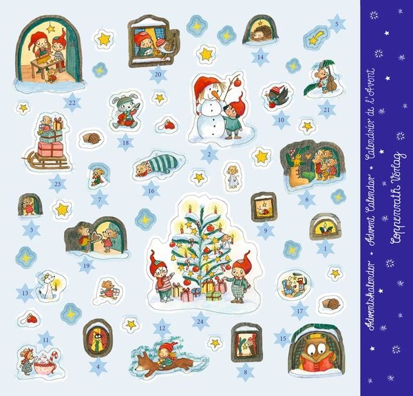 Produktbild: Sticker-Adventskalender &ndash; Im Wichtel-Wimmelwald
