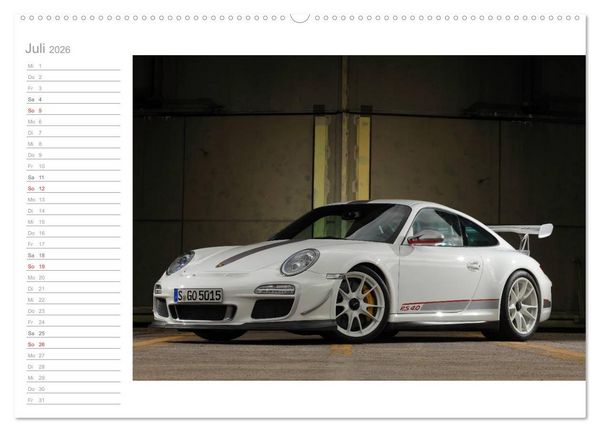 Produktbild: Porsche GT3RS 4,0 (Wandkalender 2026 DIN A2 quer), CALVENDO Monatskalender