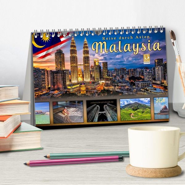 Produktbild: Reise durch Asien - Malaysia (Tischkalender 2026 DIN A5 quer), CALVENDO Monatskalender