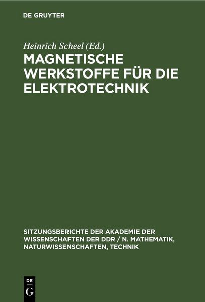 Produktbild: Magnetische Werkstoffe f&uuml;r die Elektrotechnik