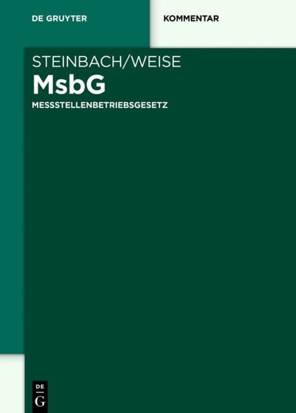 Produktbild: Messstellenbetriebsgesetz