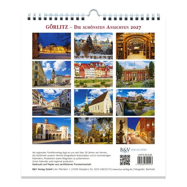 Produktbild: Kalender G&ouml;rlitz 2027 - Die sch&ouml;nsten Ansichten