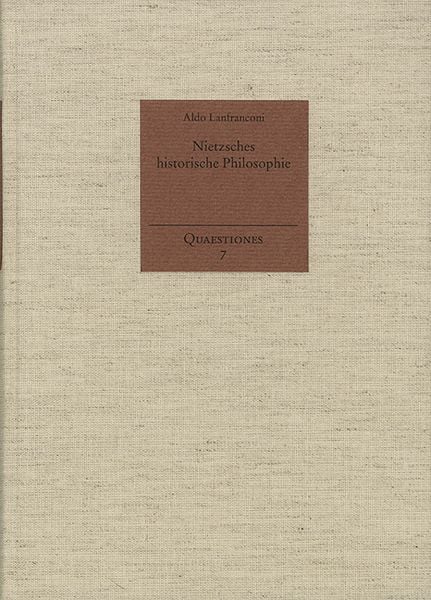 Produktbild: Nietzsches historische Philosophie