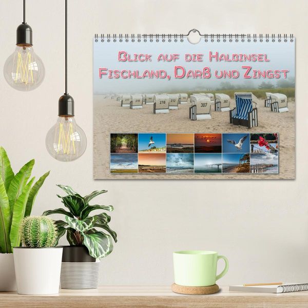 Produktbild: Blick auf die Halbinsel Fischland, Dar&szlig; und Zingst (Wandkalender 2026 DIN A4 quer), CALVENDO Monatskalender