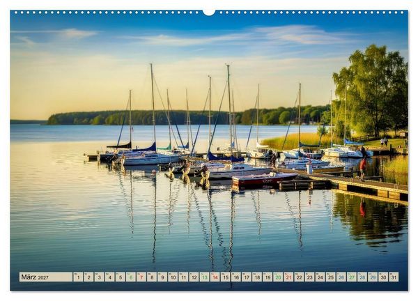 Produktbild: Mecklenburger - Seen (hochwertiger Premium Wandkalender 2027 DIN A2 quer), Kunstdruck in Hochglanz