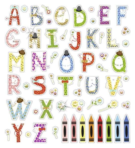 Produktbild: URSUS Dekorationsartikel Glitzer-Sticker Fun 04
