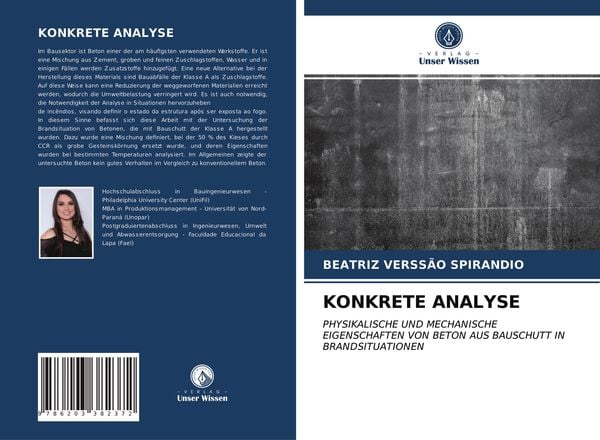 Konkrete Analyse, Taschenbuch von Beatriz Verssão Spirandio, Verlag Unser Wissen, 9786203382372