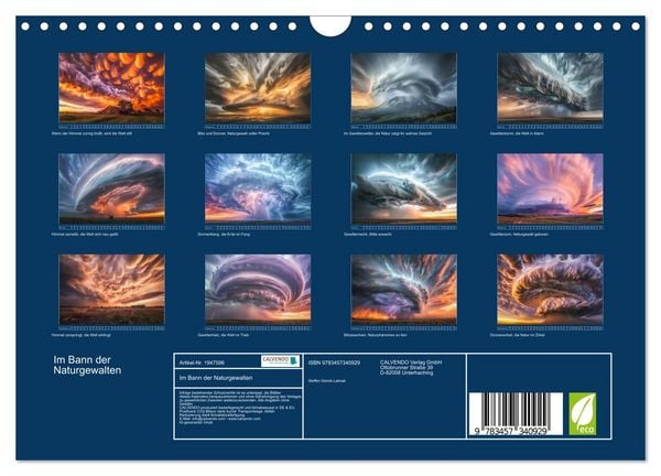 Produktbild: Im Bann der Naturgewalten (Wandkalender 2026 DIN A4 quer), CALVENDO Monatskalender