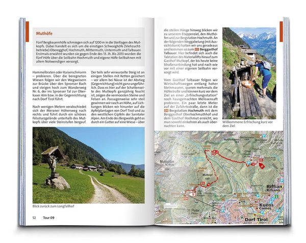 Produktbild: KOMPASS Wanderf&uuml;hrer Texelgruppe mit Meraner H&ouml;henweg, 56 Touren mit Extra-Tourenkarte
