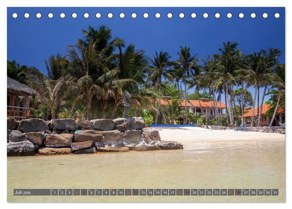 Produktbild: Vietnam, die sch&ouml;nsten Traumstr&auml;nde (Tischkalender 2026 DIN A5 quer), CALVENDO Monatskalender