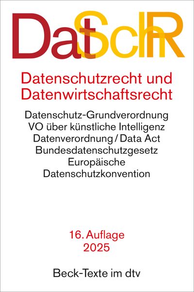 Produktbild: Datenschutzrecht und Datenwirtschaftsrecht. DatSchR