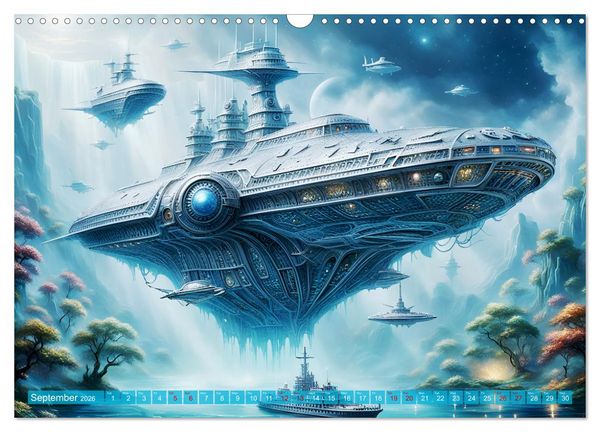 Produktbild: Gigantic ships - Journey into the future (Wall Calendar 2026 DIN A3 landscape), CALVENDO 12 Month Wall Calendar