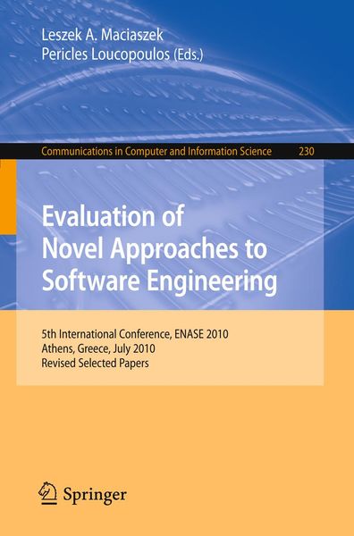 Produktbild: Evaluation of Novel Approaches to Software Engineering